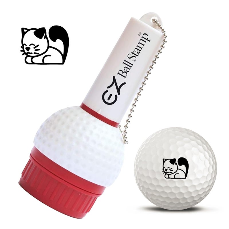 ProMarking EZBallStamp Golf Ball Stamp Marker (Black Cat) - Image 1